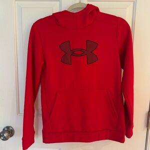 Under Armour Youth Hooded Sweatshirt, Large